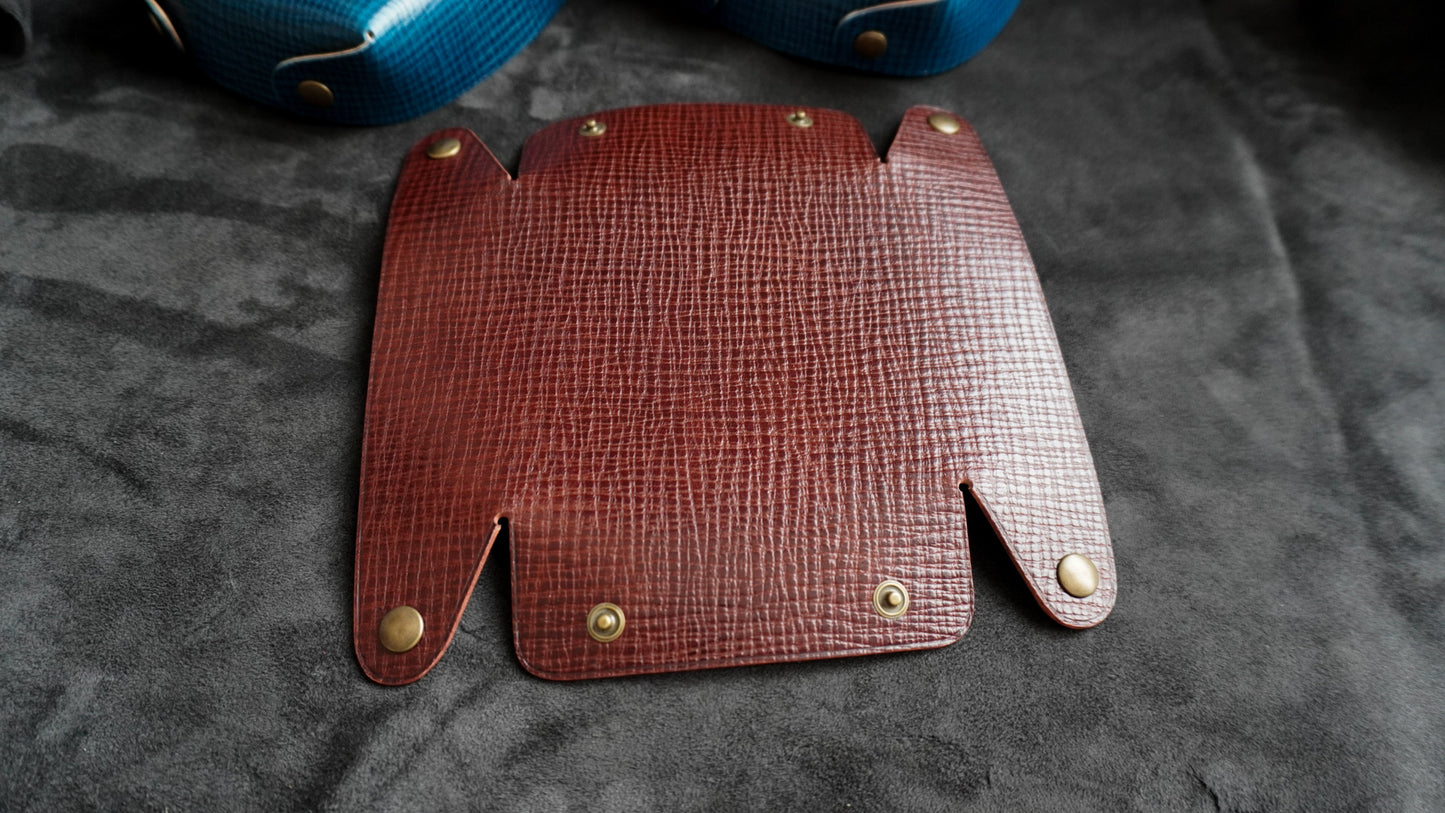 Vide-poche en cuir de veau tannage végétal