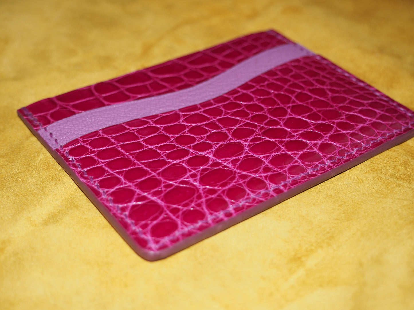 Porte-cartes rose
