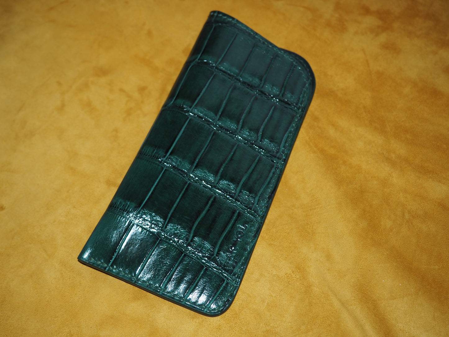 Étui à lunettes vert