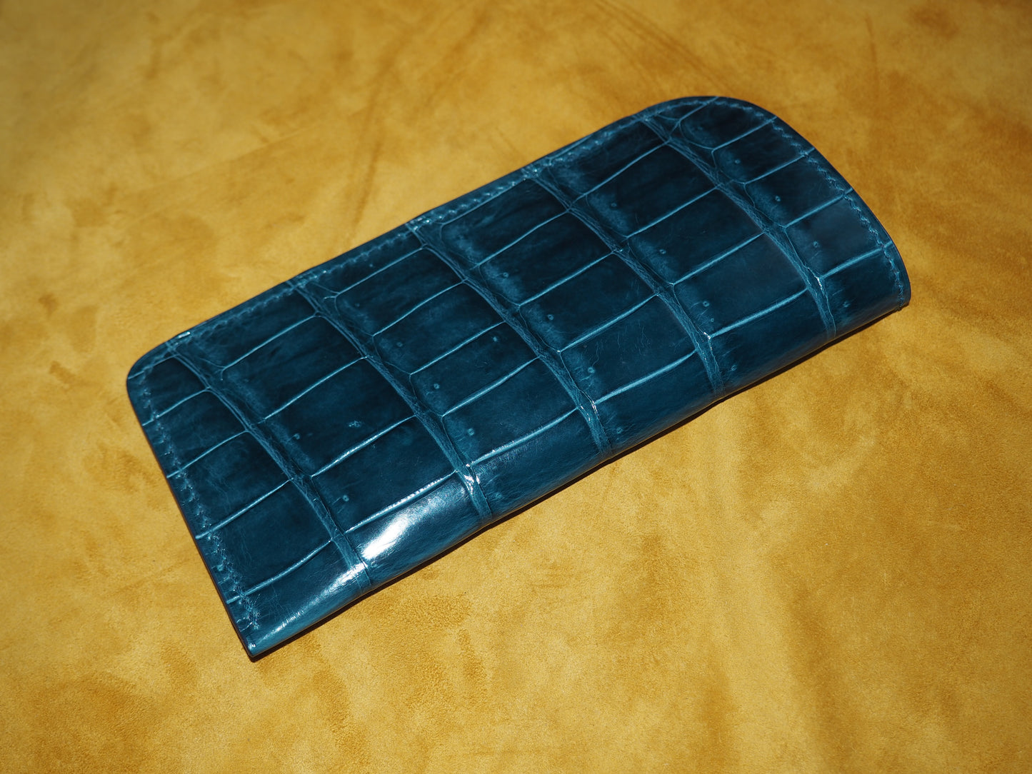 Étui à lunettes bleu