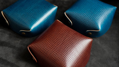 Vide-poche en cuir de veau tannage végétal