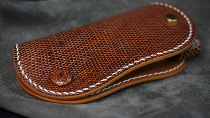 Porte-clés en cuir de lézard « Papillon »