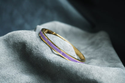 Bracelet en acier inoxydable plaqué or 24 carats et cuir éxotique (alligator, lézard, serpent)