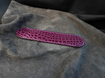 Étui à stylo en cuir d’alligator