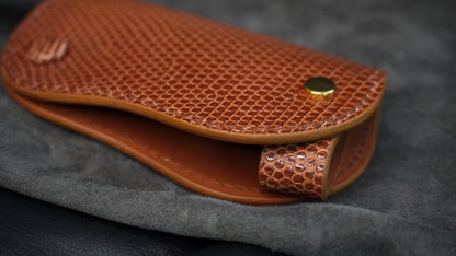 Porte-clés en cuir de lézard « Papillon »