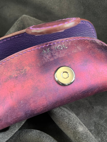 Étui à lunettes en cuir de vachette tannage végétal