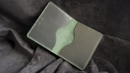 Porte-cartes en cuir Shell Cordovan