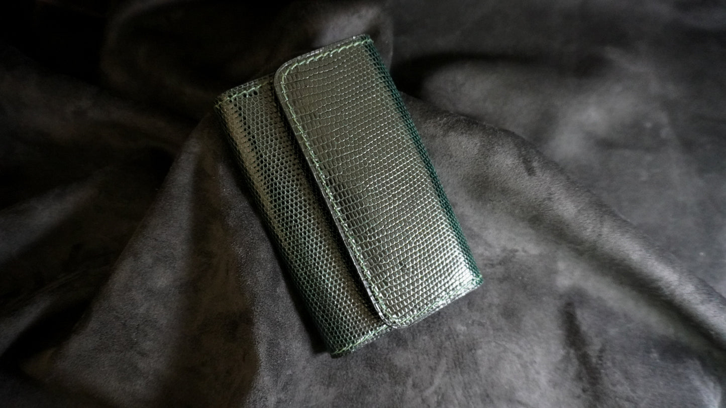 Porte-clés en cuir de lézard 6 clés