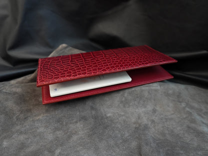 Pochette de voyage en cuir d’alligator