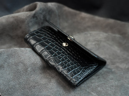 Porte-clés en cuir d'alligator 6 clés