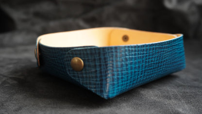 Vide-poche en cuir de veau tannage végétal