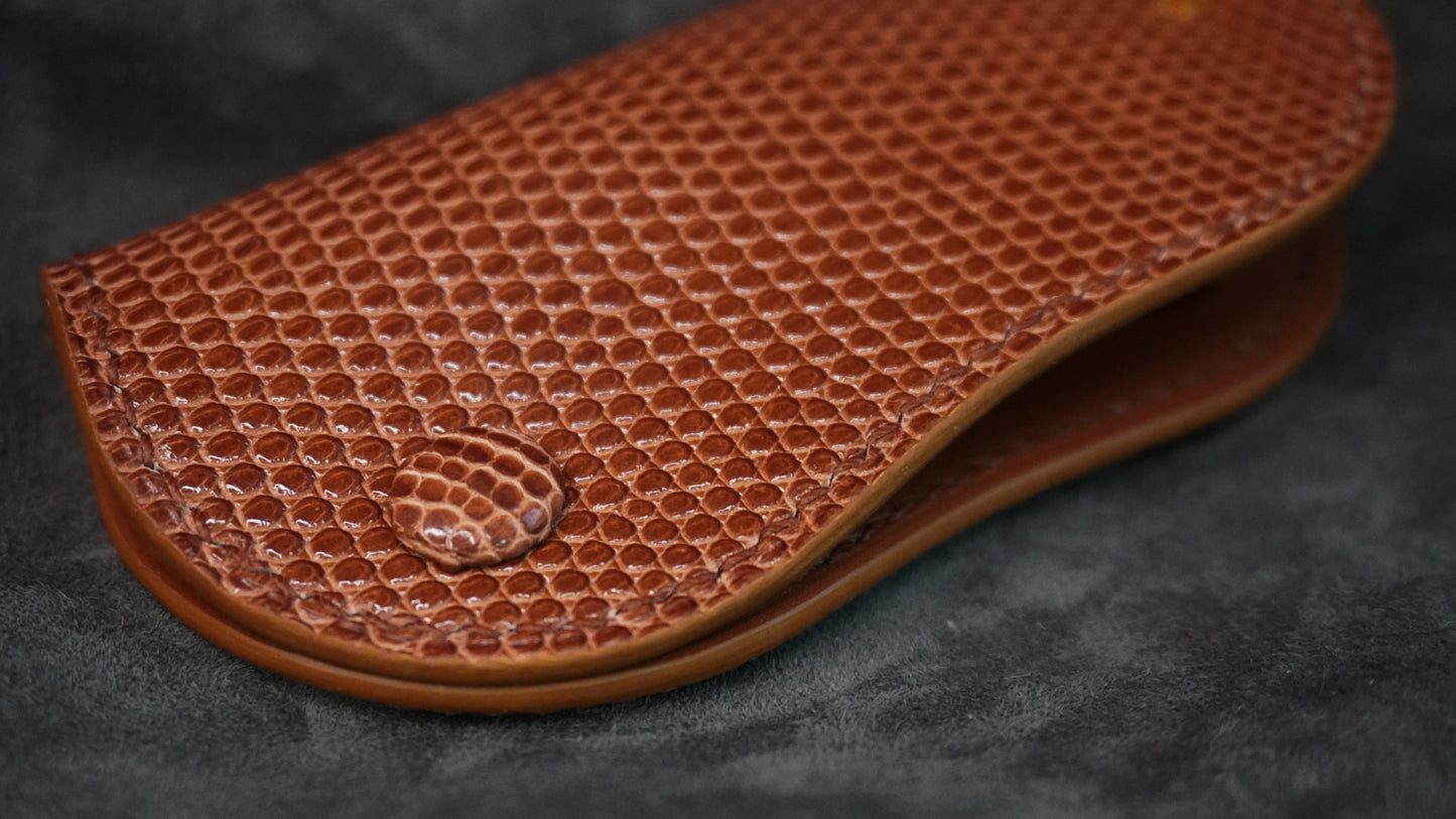 Porte-clés en cuir de lézard « Papillon »