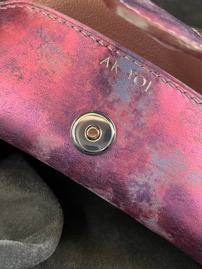 Étui à lunettes en cuir de vachette tannage végétal