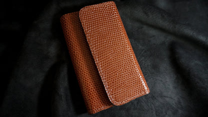 Porte-clés en cuir de lézard 6 clés