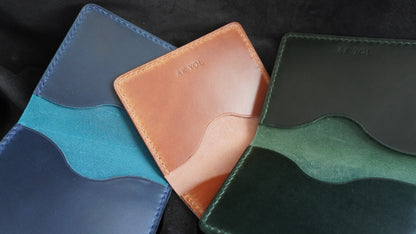 Porte-cartes en cuir Shell Cordovan