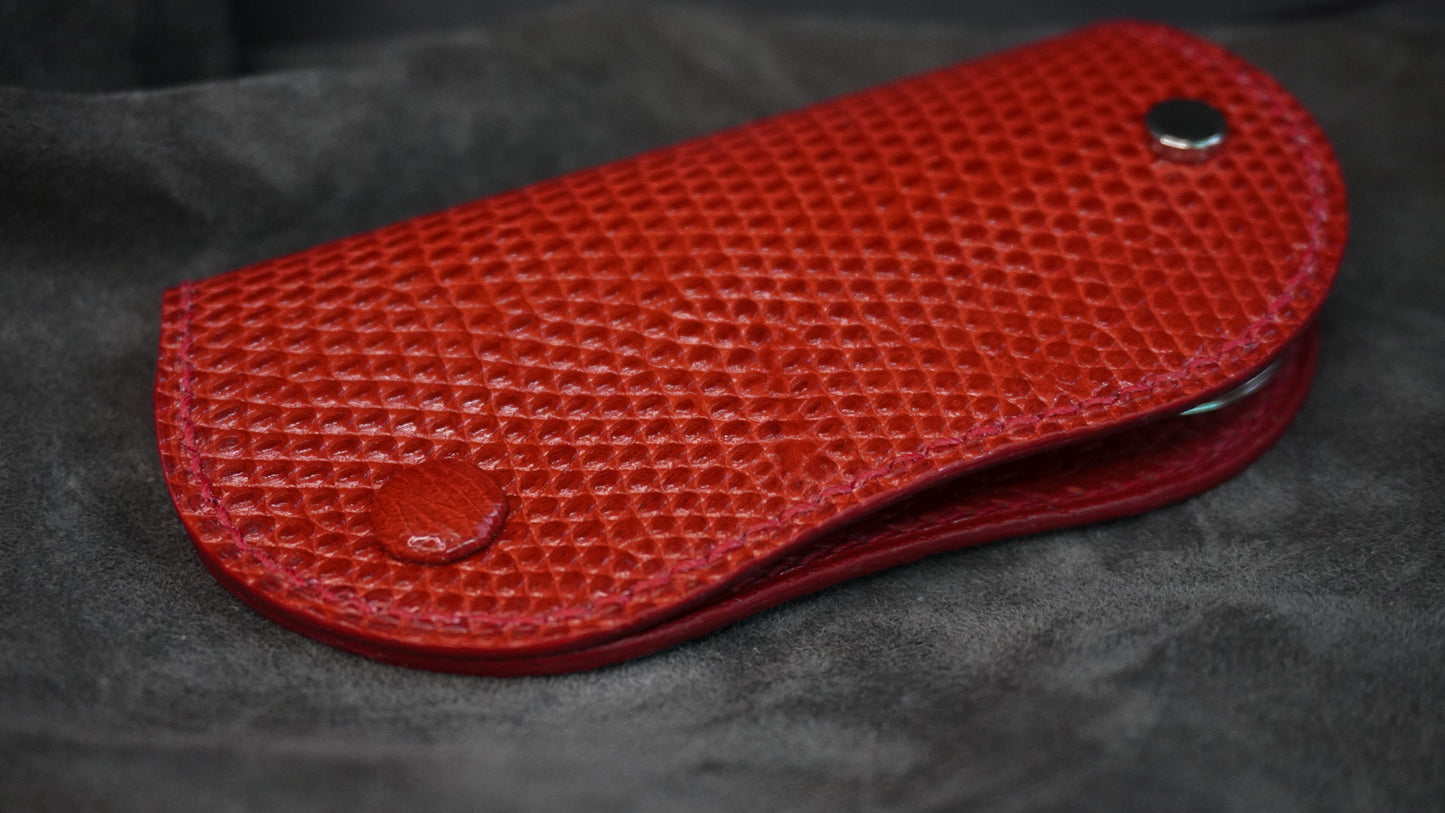 Porte-clés en cuir de lézard « Papillon »