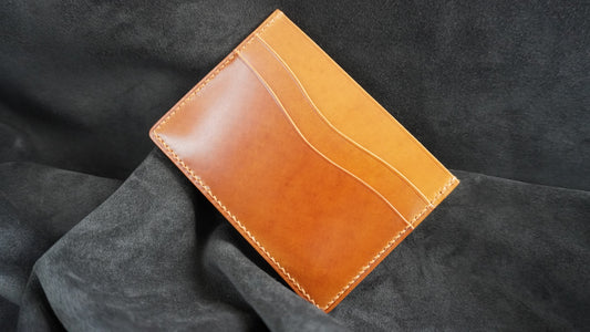 Porte-cartes en cuir Shell Cordovan