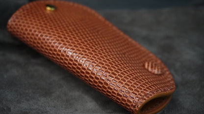 Porte-clés en cuir de lézard « Papillon »