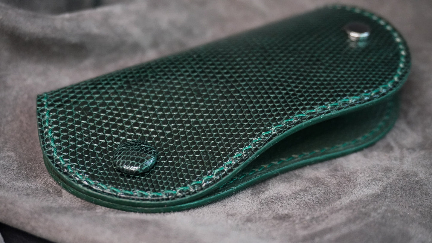 Porte-clés en cuir de lézard « Papillon »