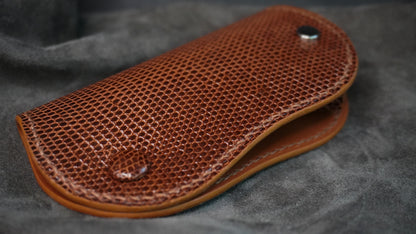 Porte-clés en cuir de lézard « Papillon »