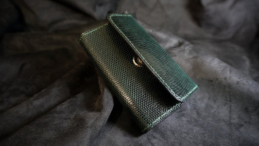 Porte-clés en cuir de lézard 6 clés