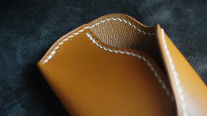 Étui à lunettes en cuir de vachette tannage végétal