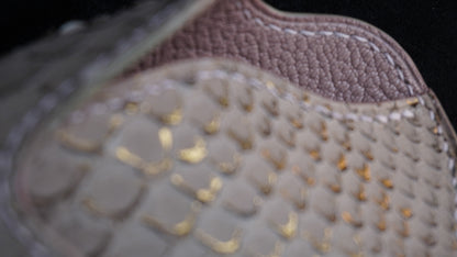 Étui à lunettes en cuir de serpent