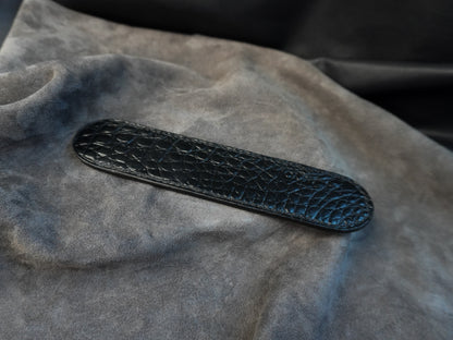 Étui à stylo en cuir d’alligator