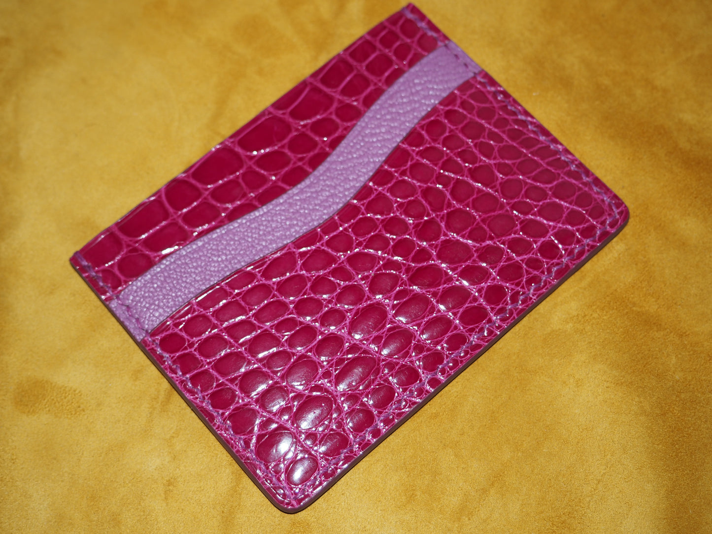 Porte-cartes rose