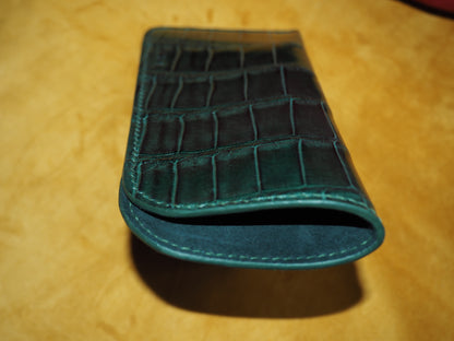 Étui à lunettes vert