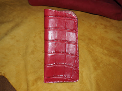 Étui à lunettes rouge